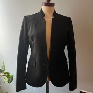 Slim fit cotton mix blazer XS